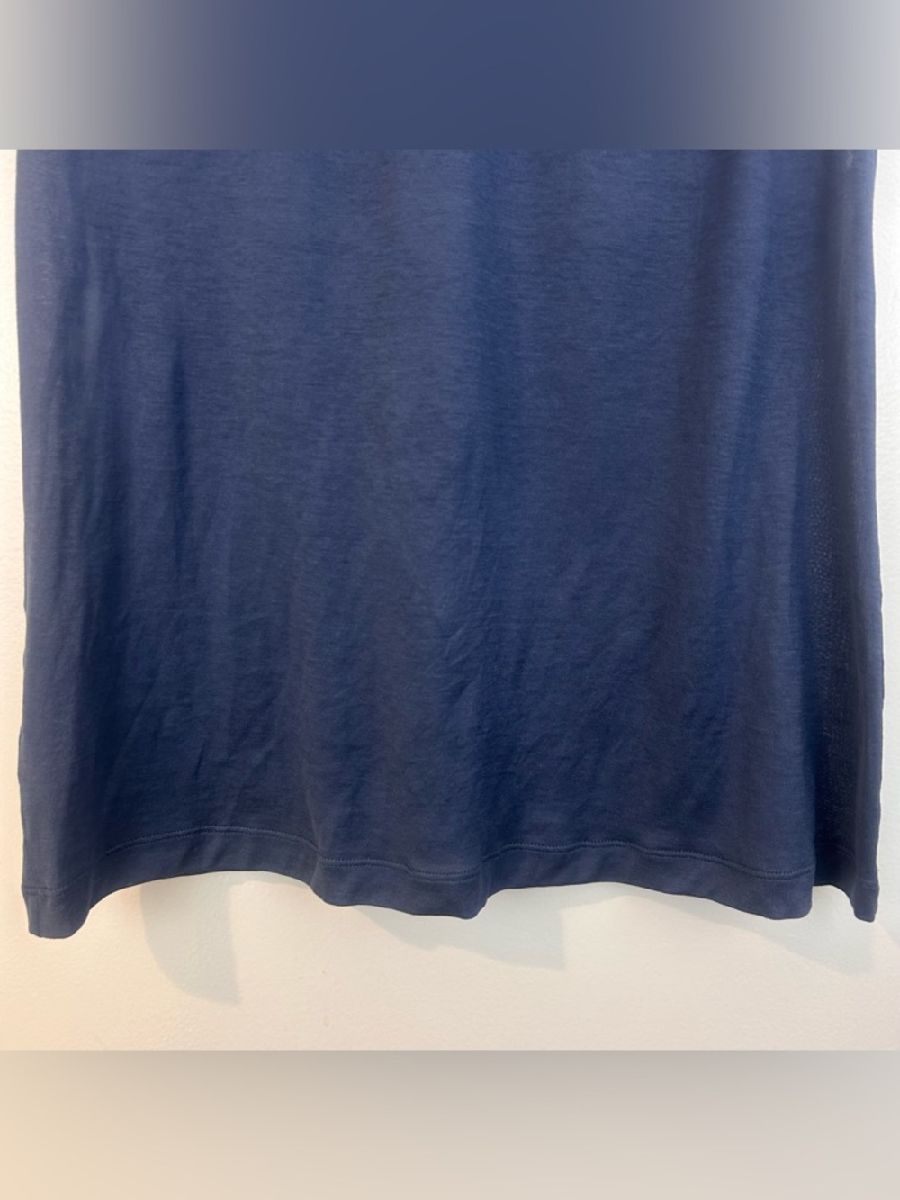 Maison Margiela Sheer Panel Mesh Keyhole Blue Lightweight Polo Top Size 10 - Picture 12 of 16